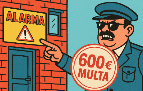 Multas, mentiras y pegatinas de alarmas