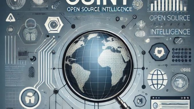 Representación visual de OSINT (Open Source Intelligence) con un enfoque global